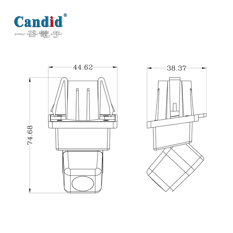 Candid hidden backup camera for BMW E C series