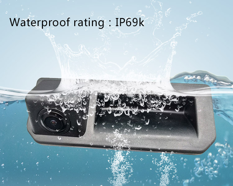 Vehicle high definition rear view camera for Audi A5