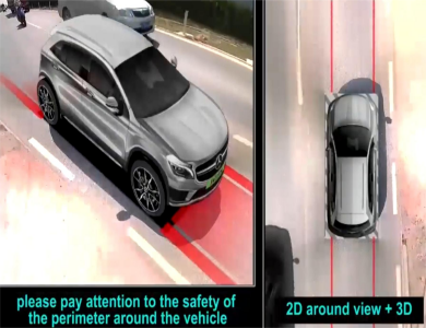 360 AHD AVM system passenger vehicle