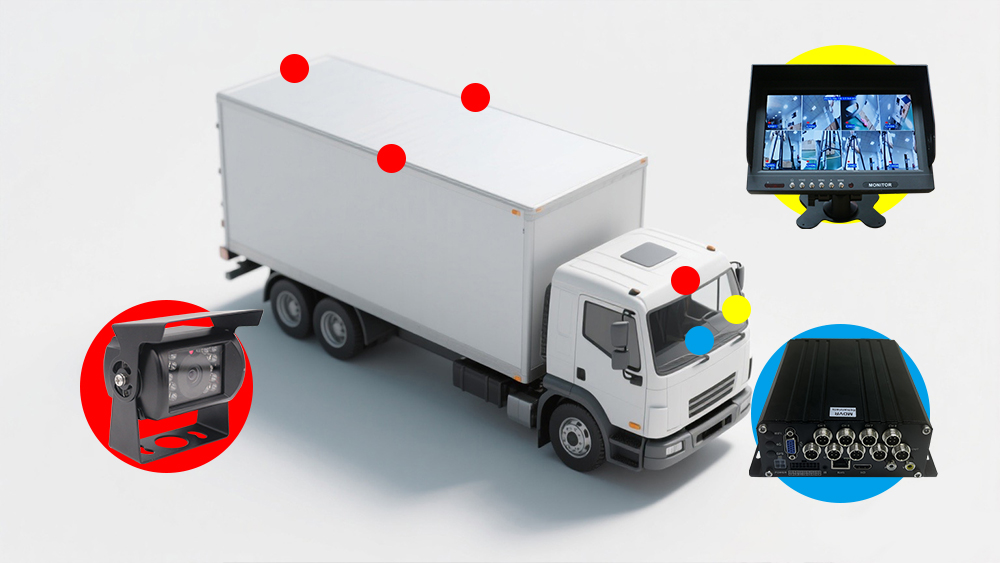 8-Channel Blind Spot Monitoring System for Vehicles 